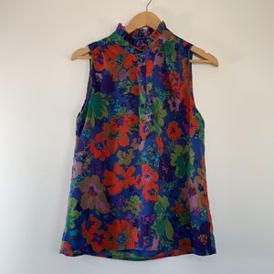 J. Crew Floral Sleeveless Blouse Top 6